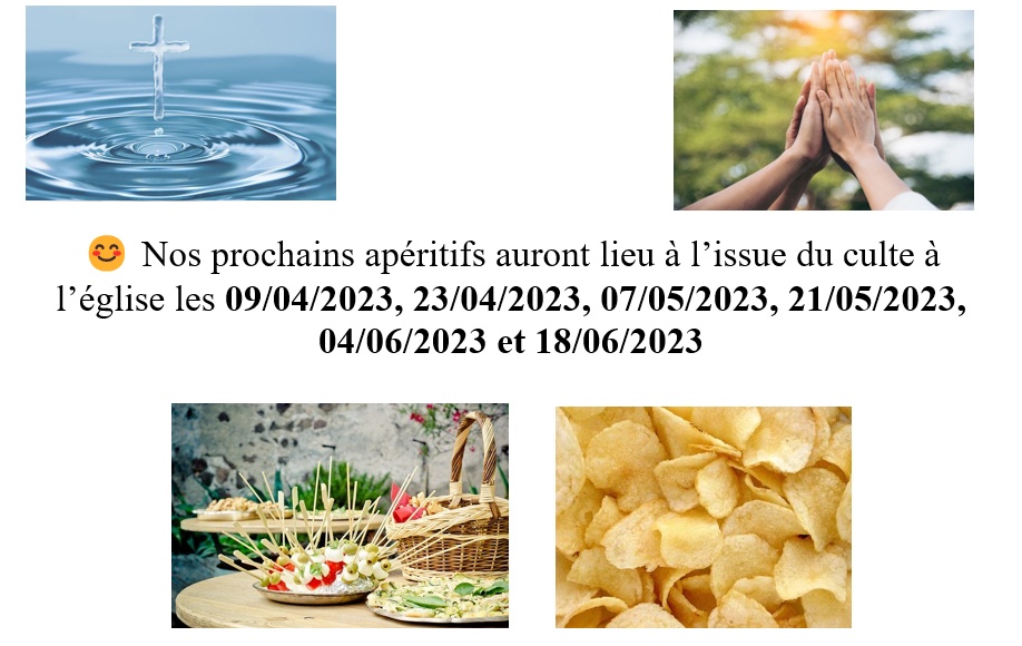 Prochains aperitifs 2eme trimestre 2023